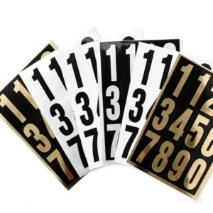 Mailbox Numbers Glitter Stickers UV Printing Waterproof Eco-Friendly Vinyl Self Adhesive Fade Resistant Custom Cut 0-9 Decals