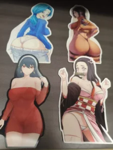 Manga 3D Motion Lenticular Anime Stickers Bikini Girls 3D Flip Decor
