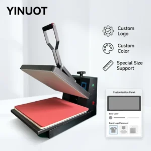 Manual Clamshell Craft Heat Press Machine, 38 x 38 cm, DIY Gift Heat Transfer Printing Machine
