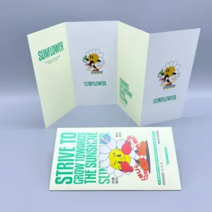 Manufacture Custom Waterproof Cardboard Commercial Travel Advertising Digital Instruction Folded Leaflet Printing Flyer
