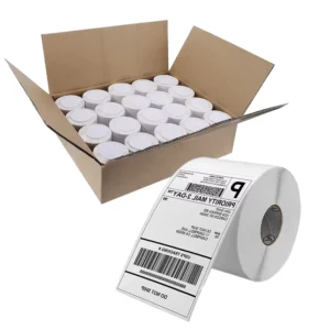 Manufacturer A6 4×6 100x150mm Waterproof White Blank Direct Thermal Shipping Labels