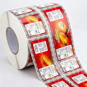 Manufacturer Custom Printed Vinyl Waterproof Adhesive Food Bottle Labels for Bakery Candy Jam Jar Packaging