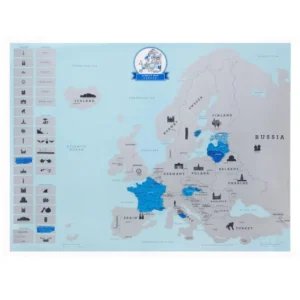 Manufacturer Custom Printing Scratch off World Map Large Scratch Paper Travel Map Poster