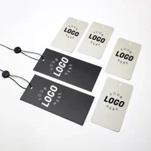 Manufacturer Custom Recycled Paper Embossed Clothing Hang Tags
