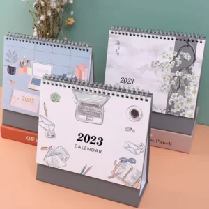 Manufacturer High Quality Custom Printing A6 Desk Top Table Calendar Almanaques for Promotional Gifts