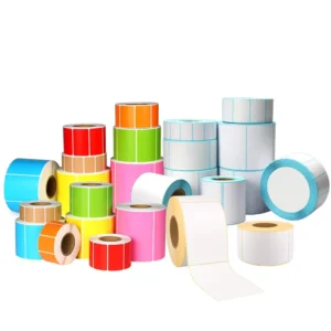 Manufacturer Thermal Jumbo Roll Label with Perforated Lines, Full-Color Printing Barcode Shipping Label