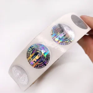 Manufacturer Waterproof Custom Hologram Round Logo Stickers