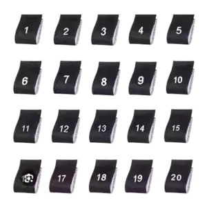 Manufacturers Custom Printed Middle-Fold Woven Clothing Size Labels