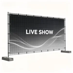 Manufacturers Personalized Outdoor Advertising Hanging Mesh Fence Fabric Banner Waterproof Lightweight Polyester