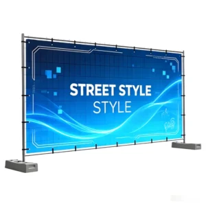 Manufacturers Personalized Portable Outdoor Advertising Hanging Mesh Fence Fabric Banner Waterproof Reusable Eco-Friendly