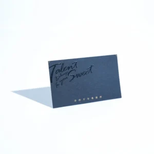 Matte Black High-end Business Card Silk Screen Personalized Business Card
