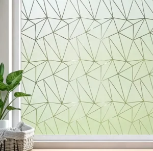 Matte Colorful Glass Decor Window Film UV-Blocking Privacy Frosted Static Cling Glass Film