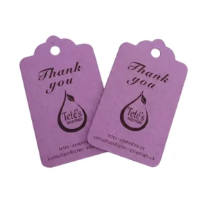 Matte Waterproof Clothing and Shoe hang Tags Art Paper Business Cards Embossed Thank you Cards HD Printing for E commerce Sales