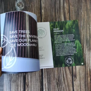 Matte or Glossy Laminated Art Paper Brochure Flyer Catalog Pamphlet Leaflet Custom Printing A4 A5 A6