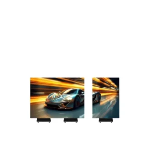 Menu Board Trade Show Exhibition High Resolution Brightness Tri Fold LED Poster