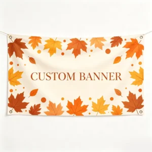 Mesh Reinforced Vinyl Banner for Fishing Pier Notice