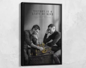 Messi Ronaldo Chess Poster Football Legends Canvas Soccer Player Poster Football Wall Art Sport Home Decor