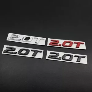 Metal 3D Chrome Business Letter Logo Auto Body Side Sticker Badge, Model 3