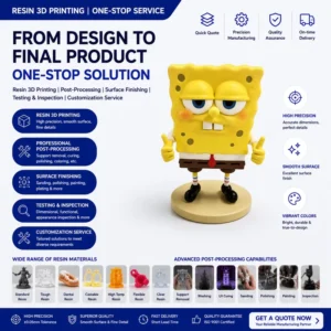 Metal 3D Printing Service for Anime Figures and Collectibles, STL Support, SLA FDM, 0.2mm
