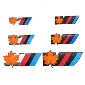 Metal Car Fender Side Emblem Rear Trunk Badge M Logo Sticker for M3 M5 M6 X3 E46 E90 F30 G20 E36 E34 X6 G30