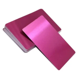 Metal Nameplate Business Card Blank Aluminum Sheet for Laser Marking and Digital Printing