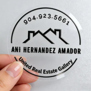 Metal Separation Transfer Logo Trademark Stickers Waterproof