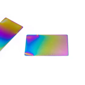 Metal Sheet Stamping Parts Aluminum Business Cards Color-Printed Mirrors and Metal Cards