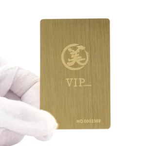 Metal Stainless Steel Business Cards in Gold, Black, or Silver for Business and Hotel Use