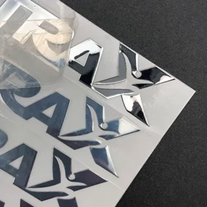 Metal UV Transfer Sticker Customized Logo 3D Sheet Letter