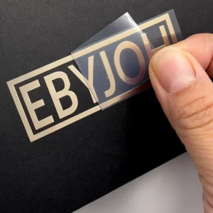 Metallic Vinyl Letter Labels, Gold and Nickel, 3D Embossed, Adhesive Transfer Decals