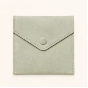 Microfiber Jewelry Envelope Pack with Press Button for Retail Counter Packaging