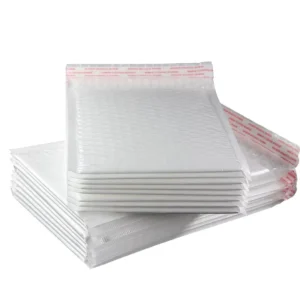 Microwaveable Hot Stamping Padded Envelope White Bubble Mailers for Clothing