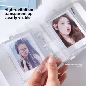 Mini 3-Hole Loose-Leaf PP Card Album Photo Organizer Size 3