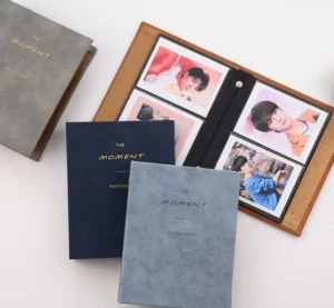 Mini 3 Inch 9×6.5cm 64-Pocket Photo Album Velvet Collectible Card Album