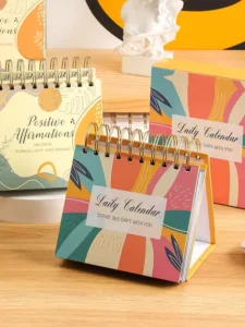 Mini Desk Calendar Anime Calendar Writable Triangular Stand Notebook Desk Calendar Corporate Gift Calendars