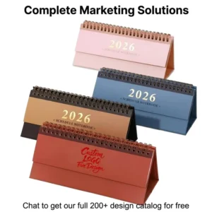Mini Desk Calendar Standing Flip Twin Wire Binding Printing Paper Home Office School