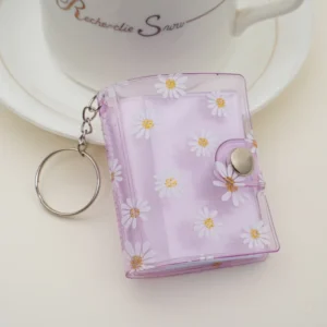 Mini PVC Keychain Photo Album 1 Inch & 2 Inch Couple Headshot Childrens Growth & Celebrity Photobooks