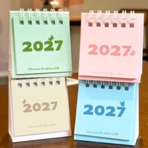 Mini Paper Desk Calendar Decorative Cartoon Mini Calendar for Students