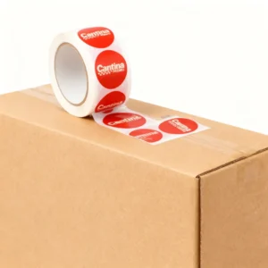 Mini Plastic Labels for Round Bottles, Lunch Boxes and Cookie Bags