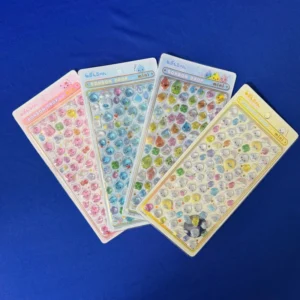 Mini Water Drop Animal Paper Bubble Stickers 4 Colors Gold Foil 3D Puffy Decals for Promotional Gifts Journal Water Bottle Decor