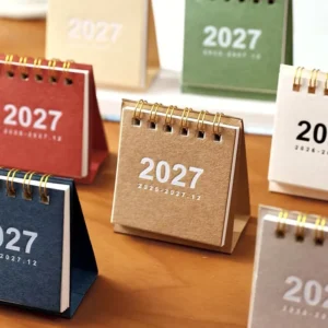 Minimalist Mini Paper Desk Calendar for Office Use