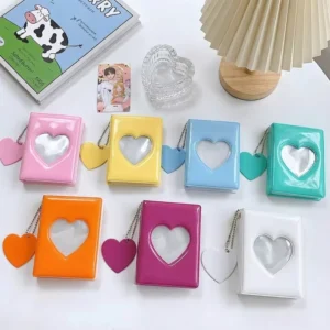 Mirror PP Mini 3-Inch Photo Album for Celebrity Cards, Movie Tickets and Business Cards, Keychain