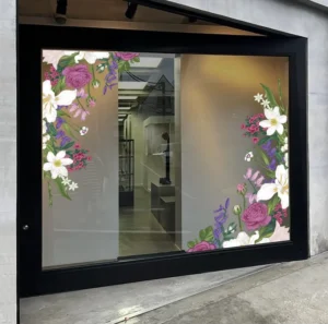 Mirror Static Cling Film with Digital Printing, Daytime Privacy, Reflective Solar Tint, Heat Rejection