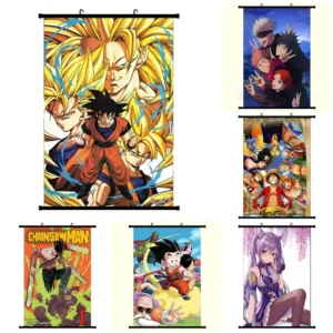 Mixed Japanese Anime Picture Wall Painting HD Printed Waterproof Wall Poster