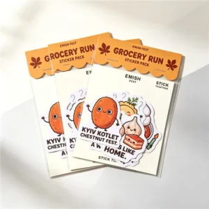Mixed Style Design Self-Adhesive Vinyl Stickers Printed Die-Cut Custom Sticker Pack