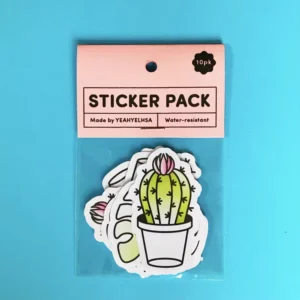 Mixed-Style Self-Adhesive Vinyl Sticker Pack, Die-Cut Custom Stickers