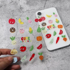 Mobile Phone Decoration UV Clear Die Cut Waterproof Vinyl Sticker Manufacturer
