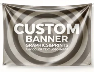 Model 001 Custom PVC Banner with UV and Weather Resistance, Waterproof Design, Easy Assembly, and Hanging Style for Outdoor Use