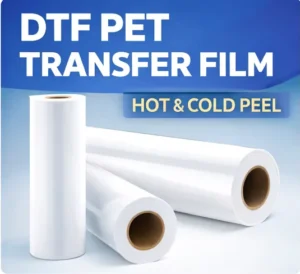 Model 3150AB UV DTF Transfer Sticker High-Temperature PET Film, 31cm x 50/100m per Roll, Digital Printing