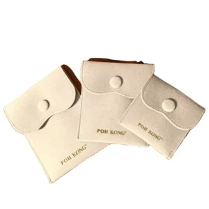 Model B015 Velvet Button Envelope Jewelry Gift Pouch